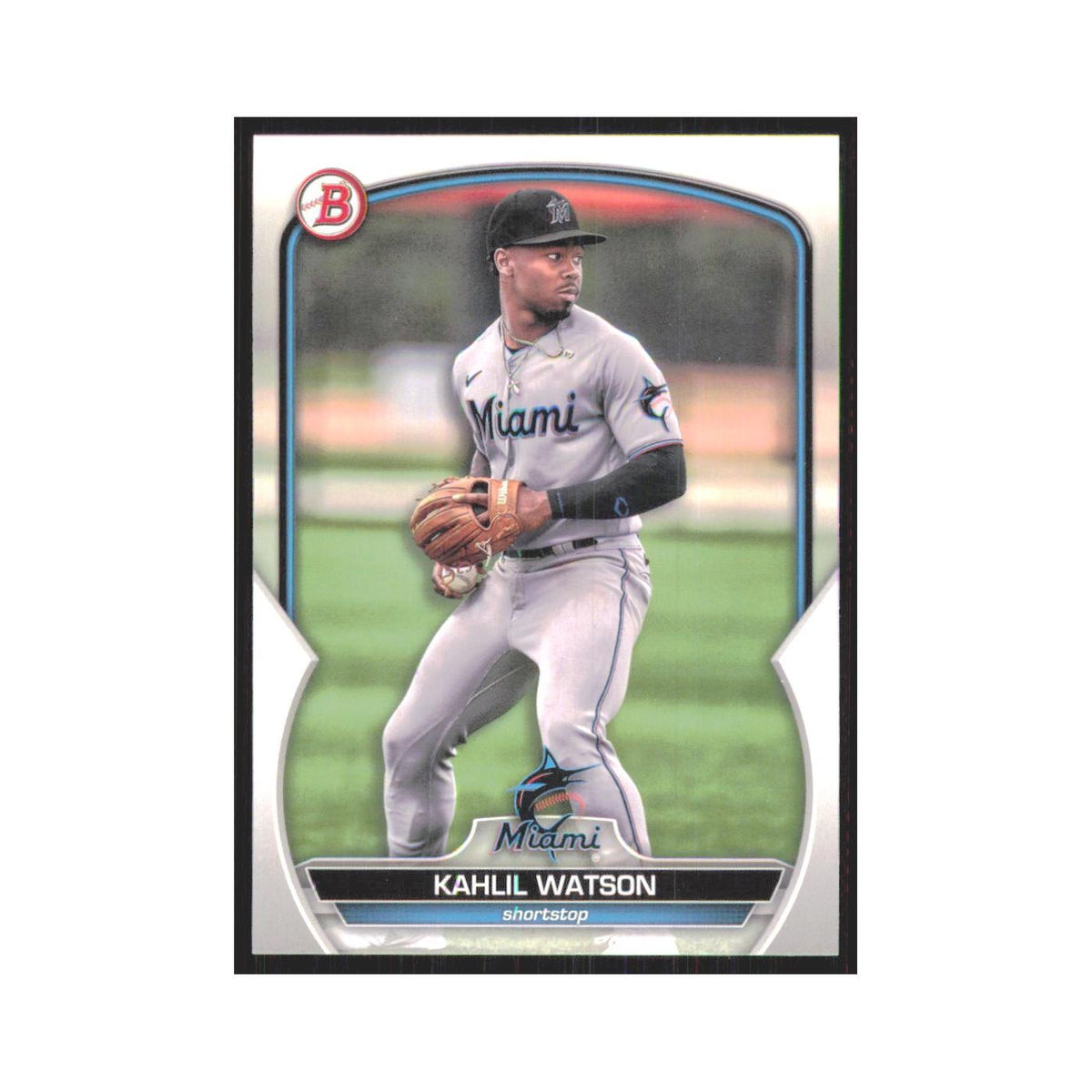 Kahlil Watson 2023 Bowman Prospects #BP-147 Miami Marlins Baseball Card NM