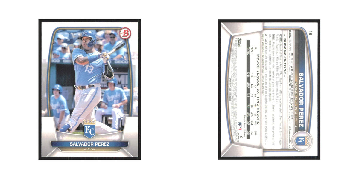 Salvador Perez 2023 Bowman #16 Kansas City Royals Baseball Card NM