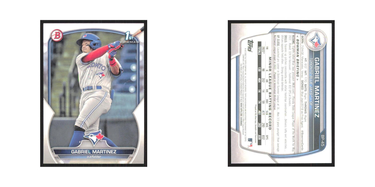 Gabriel Martinez 2023 Bowman Prospects #BP-45 Toronto Blue Jays Baseball Card NM