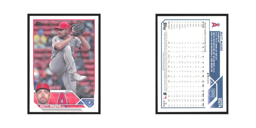 Matt Moore 2023 Topps Update #US274 Los Angeles Angels Baseball Card NM