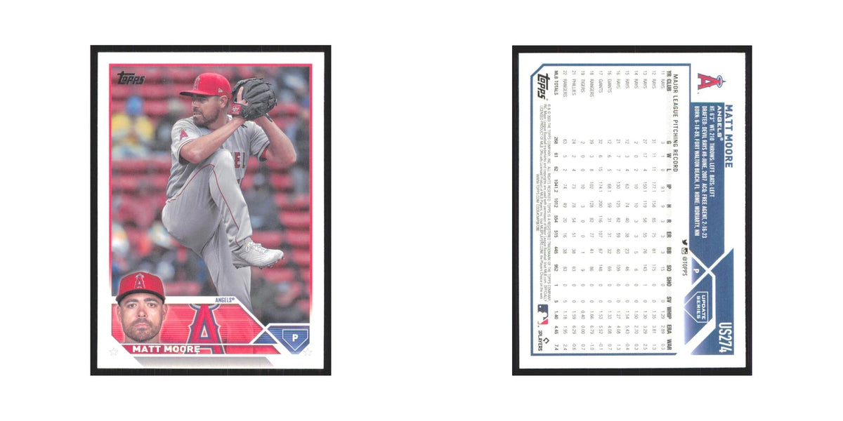 Matt Moore 2023 Topps Update #US274 Los Angeles Angels Baseball Card NM