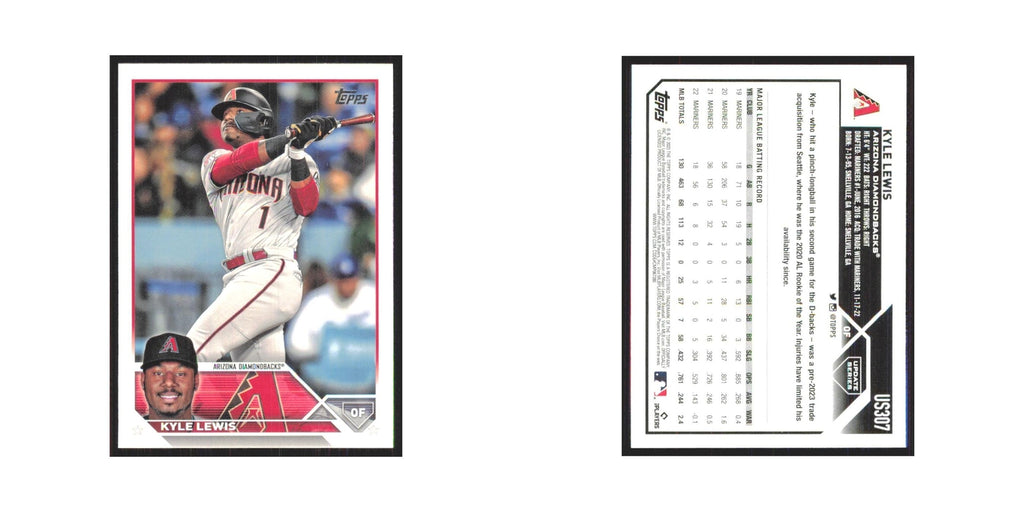 Kyle Lewis 2023 Topps Update #US307 Arizona Diamondbacks Baseball Card NM