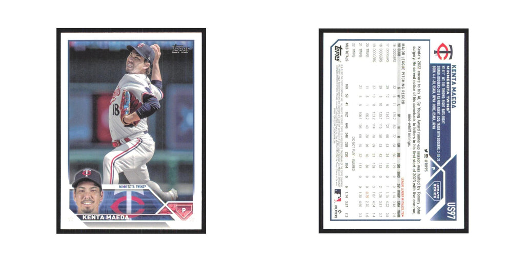 Kenta Maeda 2023 Topps Update #US97 Minnesota Twins Baseball Card NM