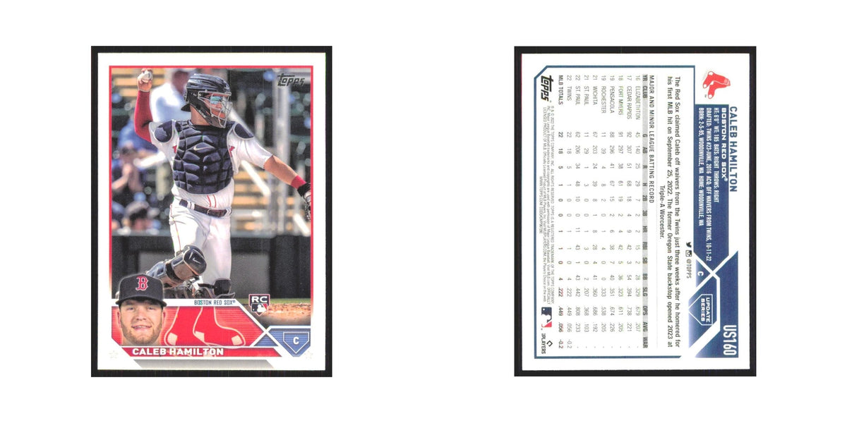 Caleb Hamilton Rookie 2023 Topps Update #US160 Boston Red Sox Baseball Card NM