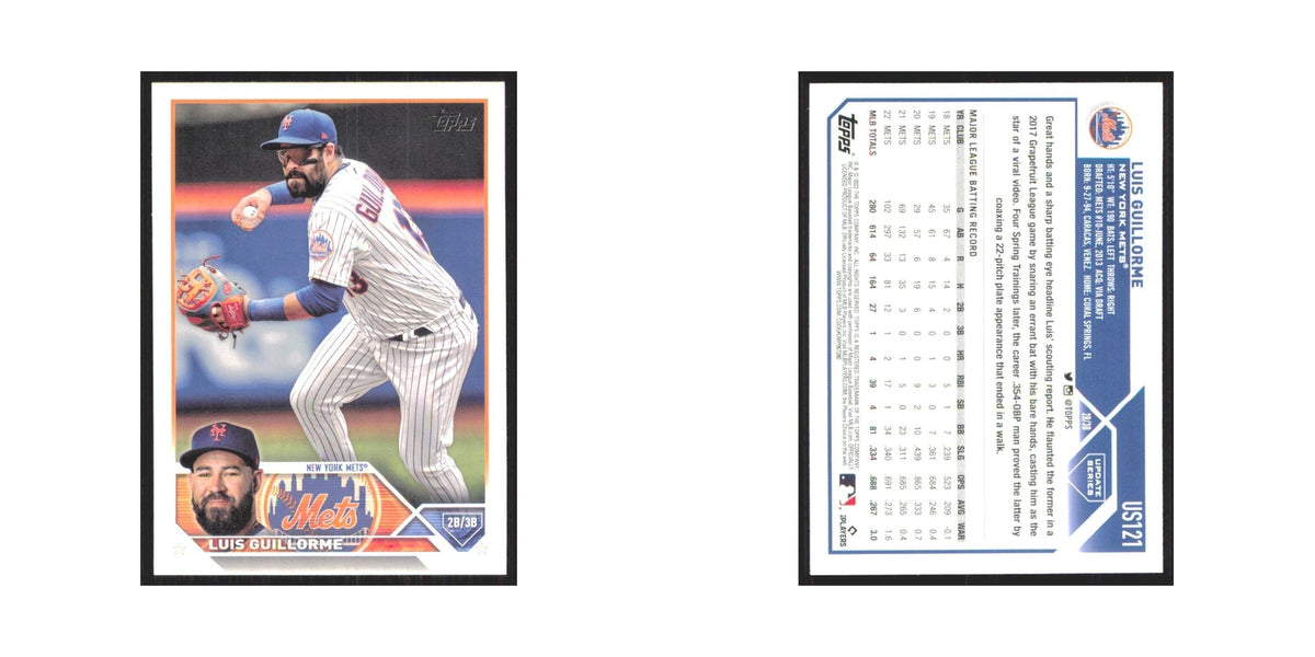 Luis Guillorme 2023 Topps Update #US121 New York Mets Baseball Card NM