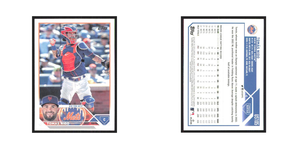 Tomas Nido 2023 Topps Update #US105 New York Mets Baseball Card NM