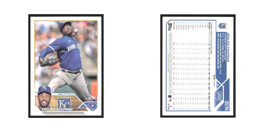 Aroldis Chapman 2023 Topps Update #US194 Kansas City Royals Baseball Card NM