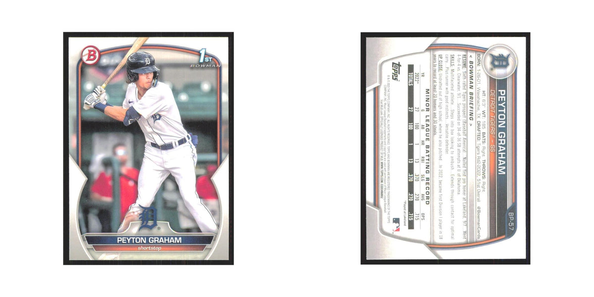 Peyton Graham 2023 Bowman Prospects #BP-57 Detroit Tigers Baseball Card NM