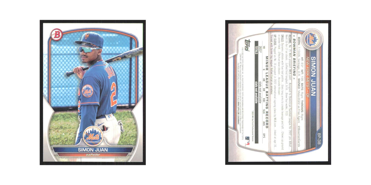 Simon Juan 2023 Bowman Prospects #BP-38 New York Mets Baseball Card NM