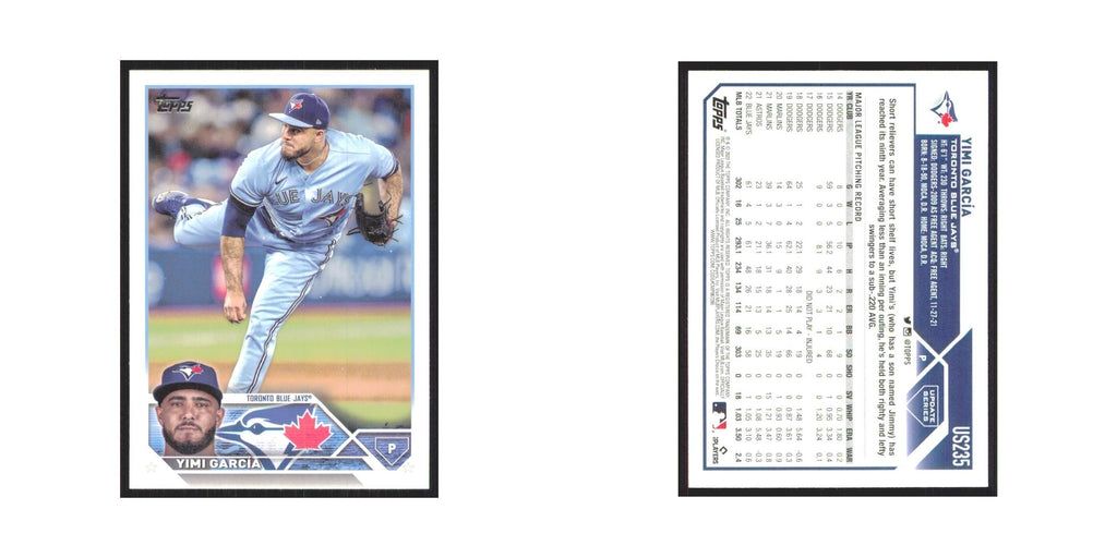Yimi Garcia 2023 Topps Update #US235 Toronto Blue Jays Baseball Card NM