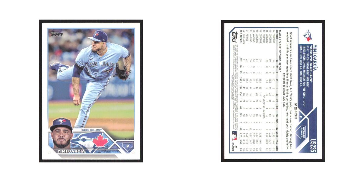Yimi Garcia 2023 Topps Update #US235 Toronto Blue Jays Baseball Card NM