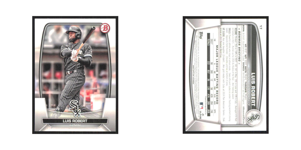 Luis Robert 2023 Bowman #17 Chicago White Sox Baseball Card NM