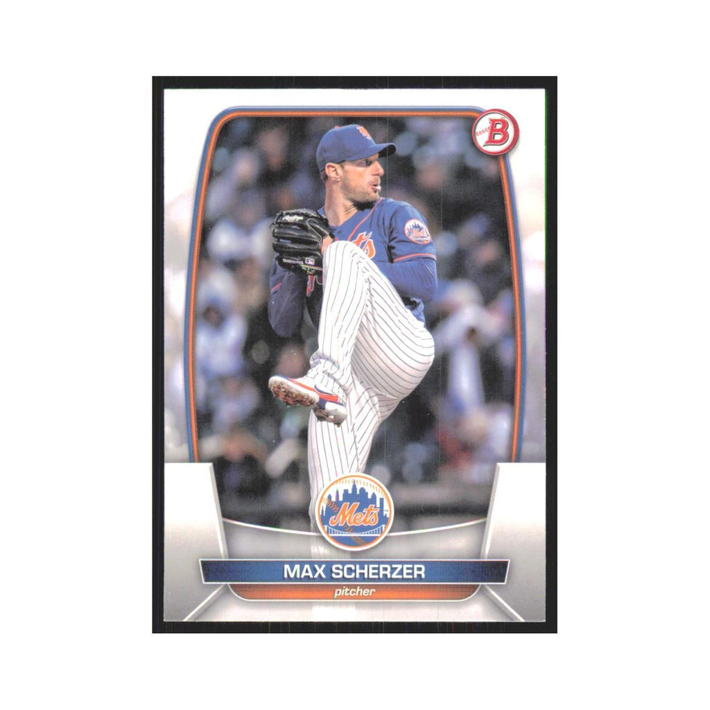 Max Scherzer 2023 Bowman #53 New York Mets Baseball Card NM