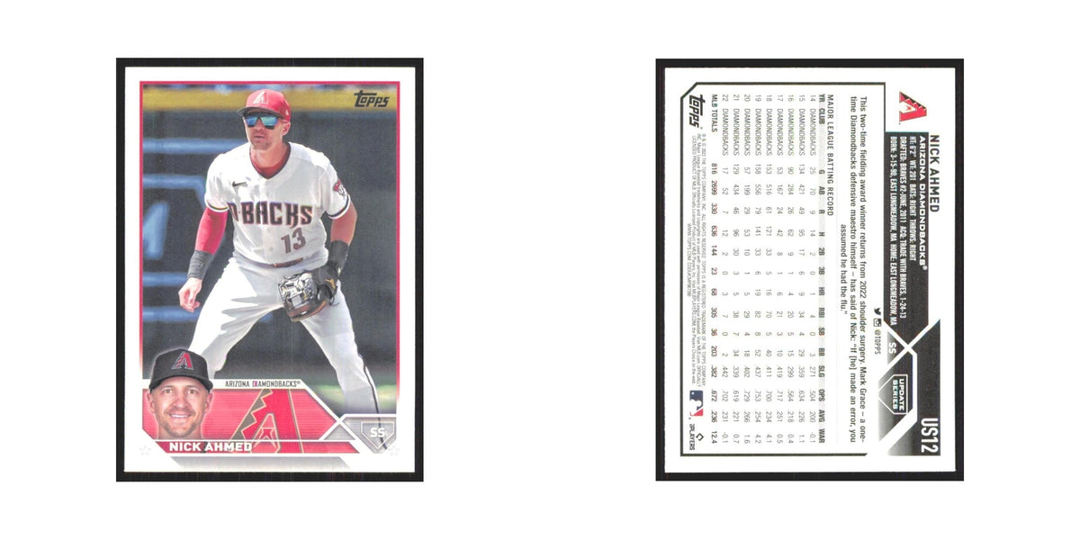 Nick Ahmed 2023 Topps Update #US12 Arizona Diamondbacks Baseball Card NM