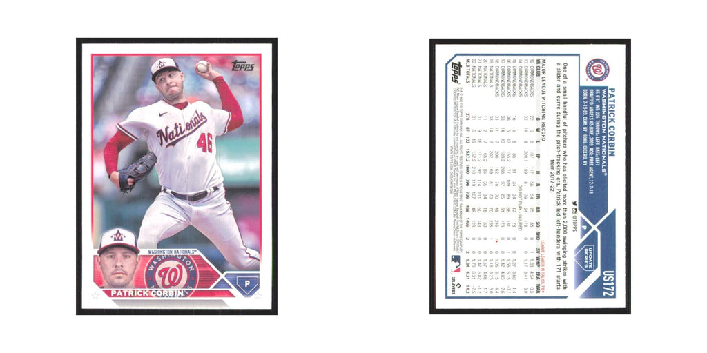 Patrick Corbin 2023 Topps Update #US172 Washington Nationals Baseball Card NM