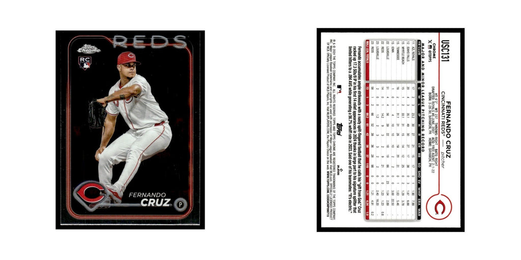 Fernando Cruz Rookie 2024 Topps Chrome Update #USC131 Cincinnati Reds NM