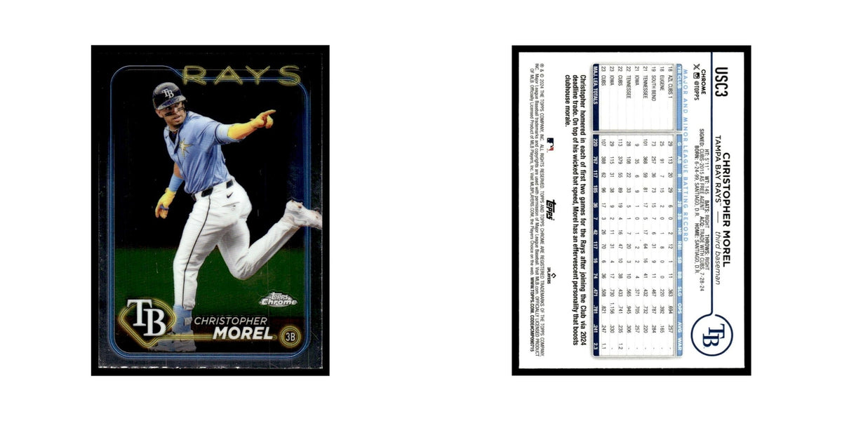 Christopher Morel 2024 Topps Chrome Update #USC3 Tampa Bay Rays Baseball Card NM