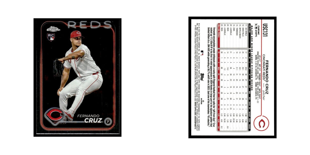 Fernando Cruz Rookie 2024 Topps Chrome Update #USC131 Cincinnati Reds NM