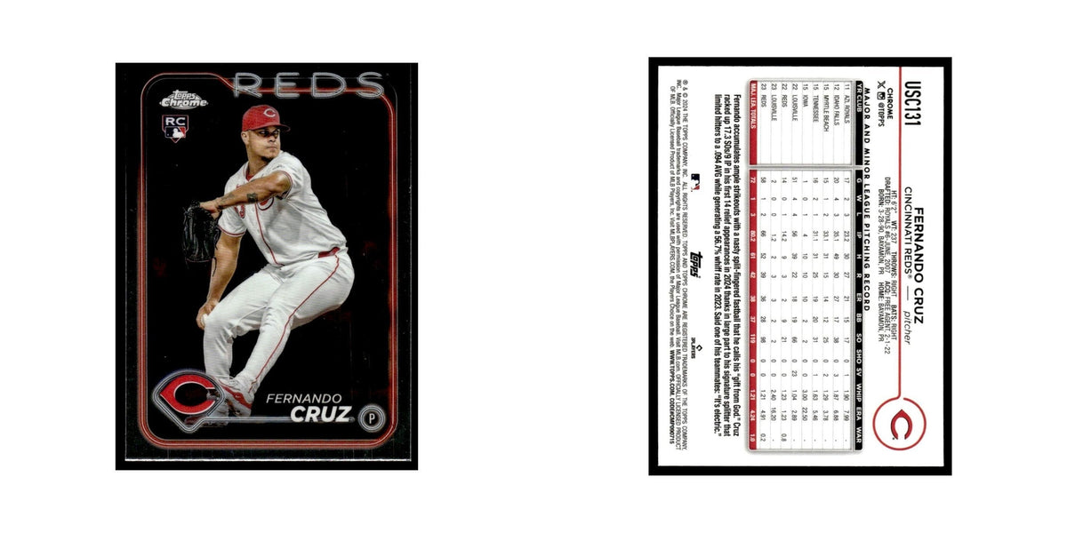 Fernando Cruz Rookie 2024 Topps Chrome Update #USC131 Cincinnati Reds NM