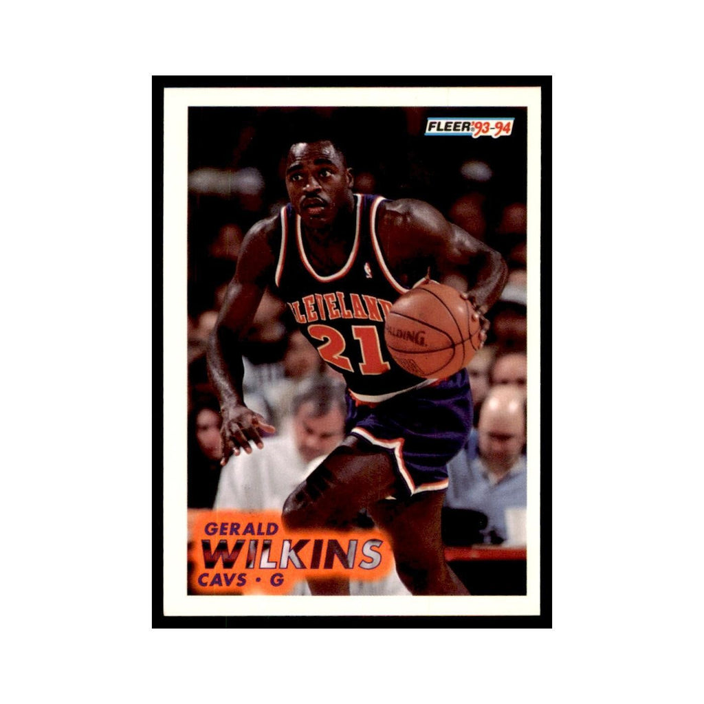 1993 Fleer Gerald Wilkins Basketball Cards #41