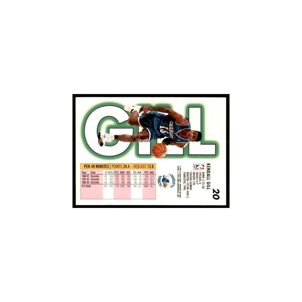 1993 Fleer Kendall Gill Basketball Cards #20