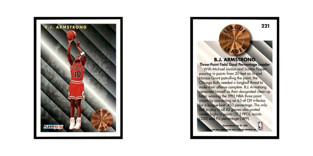 1993 Fleer B.J. Armstrong Basketball Cards #221
