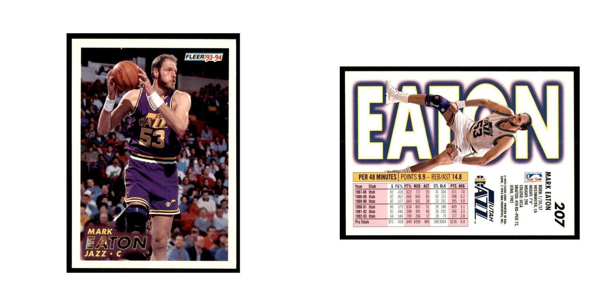 1993 Fleer Mark Eaton Basketball Cards #207