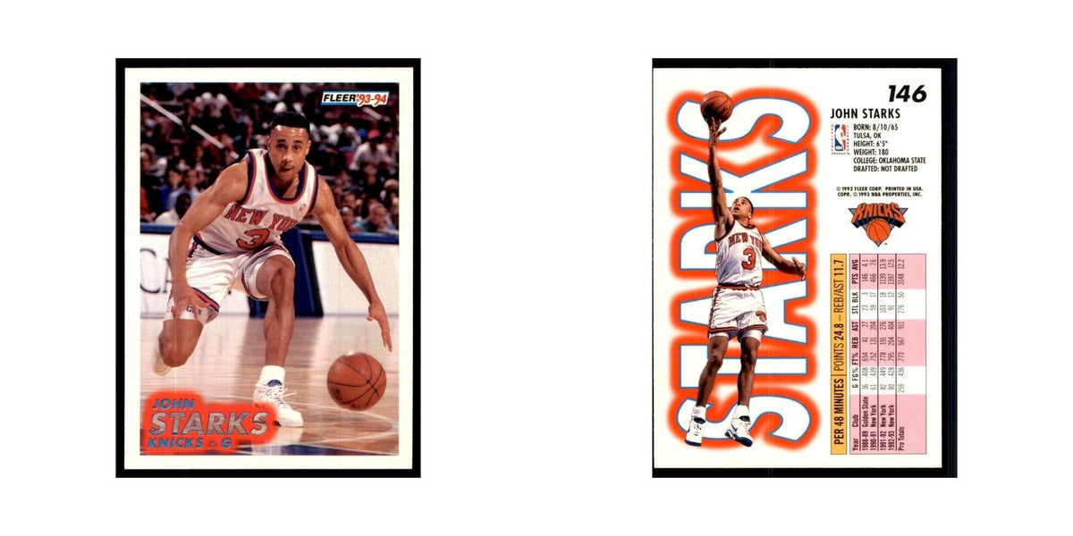 1993 Fleer John Starks Basketball Cards #146