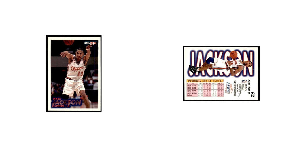 1993 Fleer Mark Jackson Basketball Cards #92
