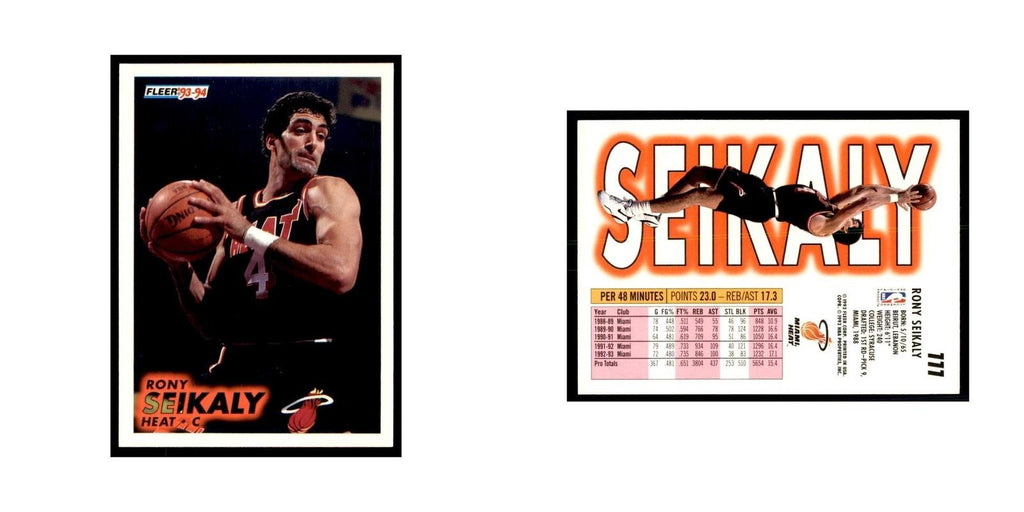1993 Fleer Rony Seikaly Basketball Cards #111