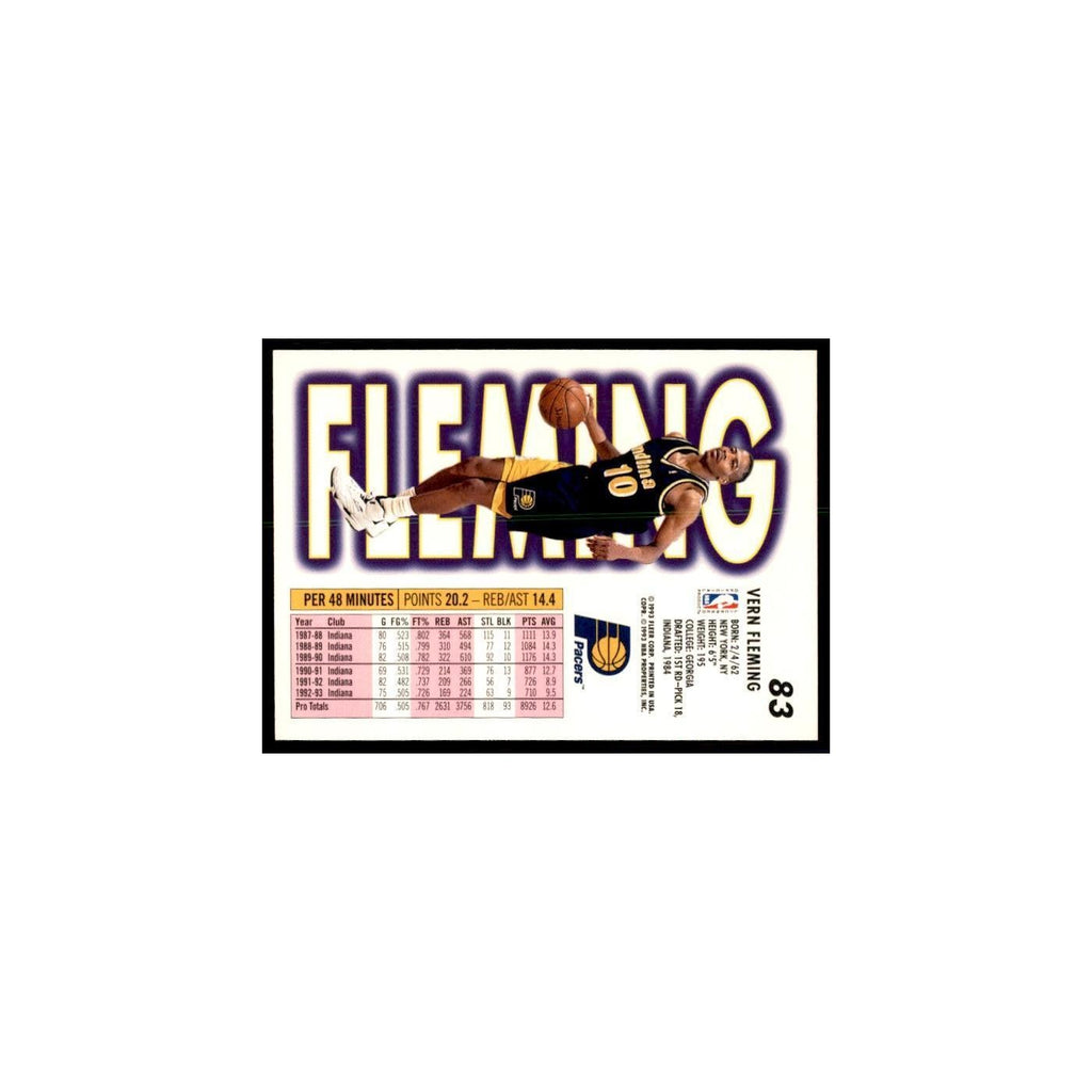 1993 Fleer Vern Fleming Basketball Cards #83