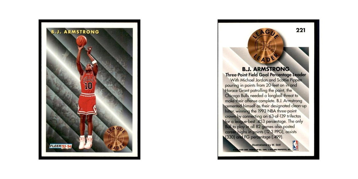 1993 Fleer B.J. Armstrong Basketball Cards #221