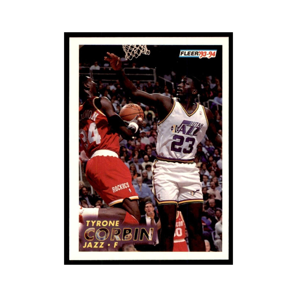 1993 Fleer Tyrone Corbin Basketball Cards #206