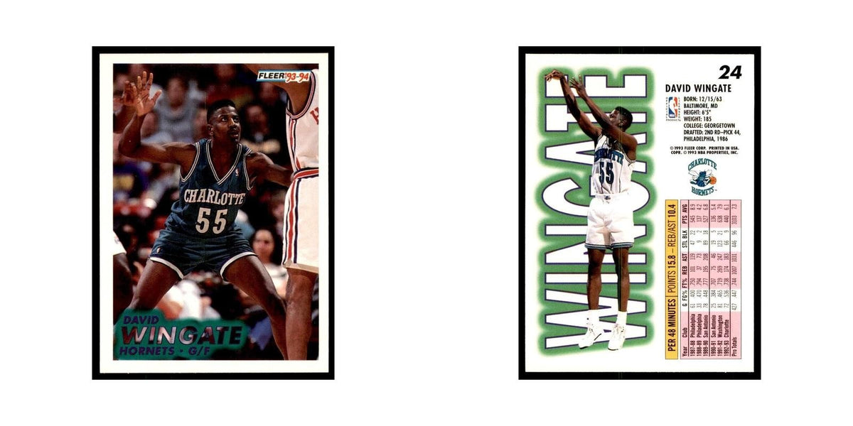 1993 Fleer David Wingate Basketball Cards #24