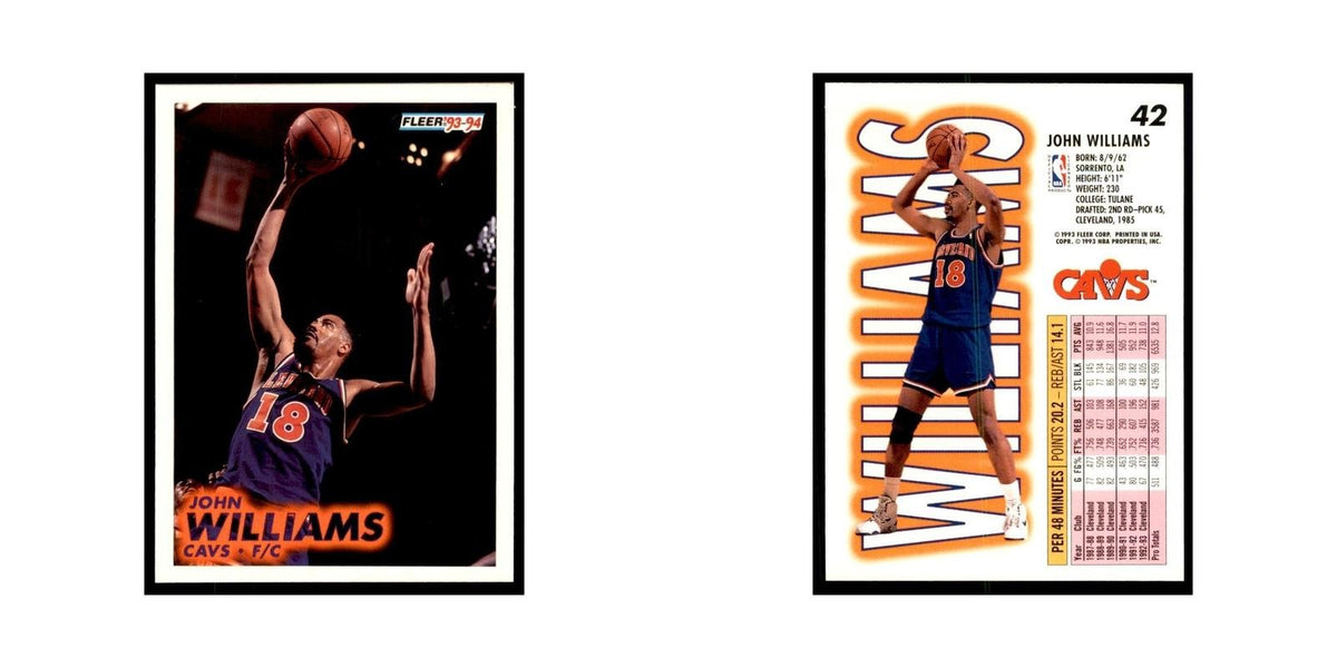1993 Fleer John Williams Basketball Cards #42