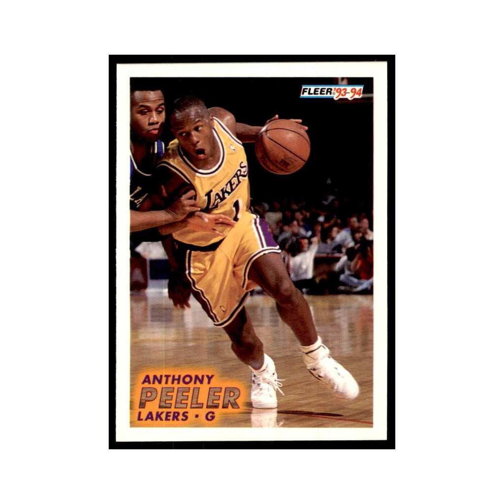 1993 Fleer Anthony Peeler Basketball Cards #103