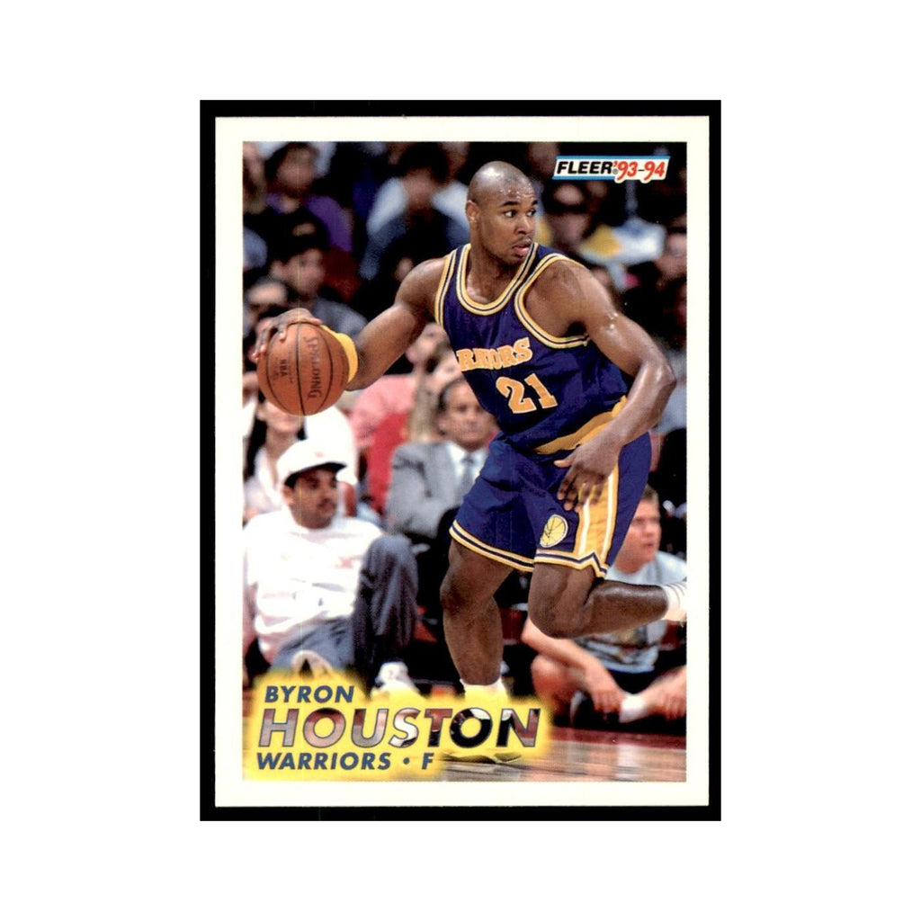 1993 Fleer Byron Houston Basketball Cards #69