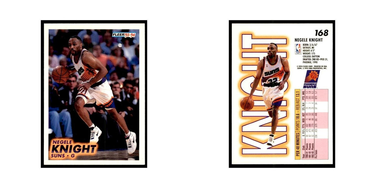 1993 Fleer Negele Knight Basketball Cards #168