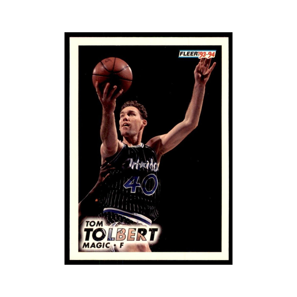 1993 Fleer Tom Tolbert Basketball Cards #153