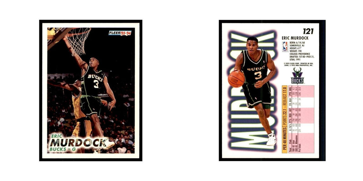 1993 Fleer Eric Murdock Basketball Cards #121