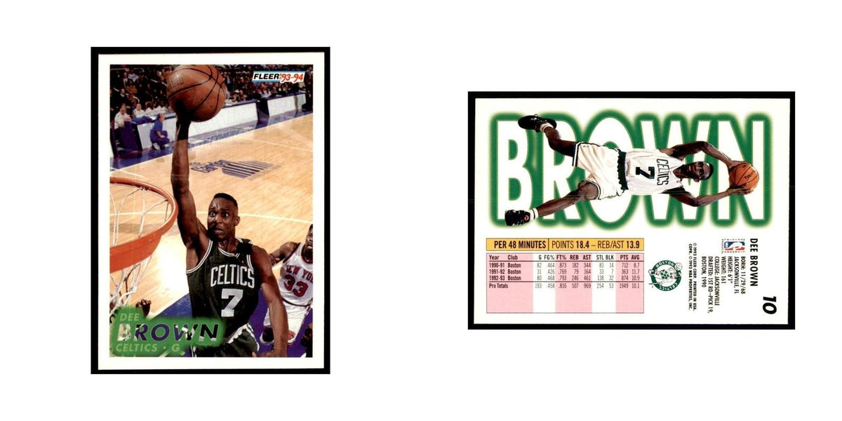1993 Fleer Dee Brown Basketball Cards #10