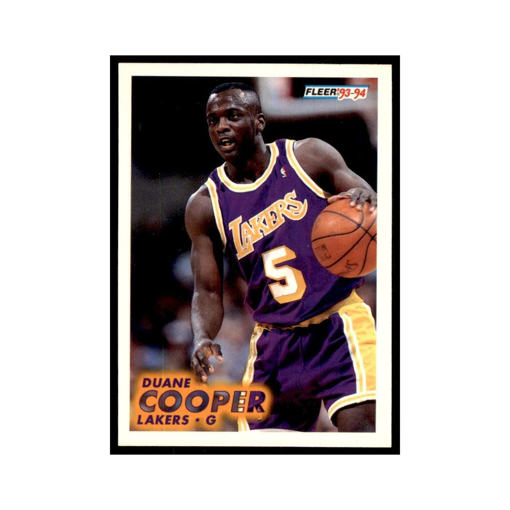 1993 Fleer Duane Cooper Basketball Cards #100