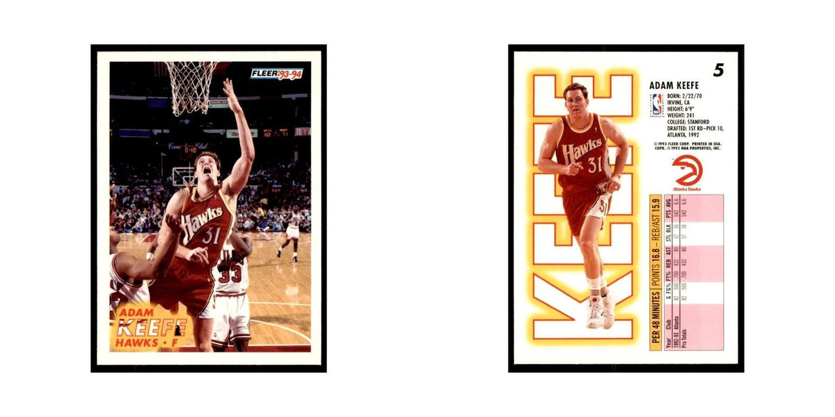 1993 Fleer Adam Keefe Basketball Cards #5