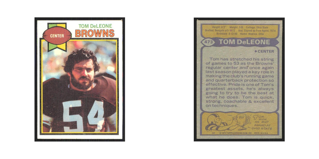 1979 Topps Tom DeLeone Browns #473