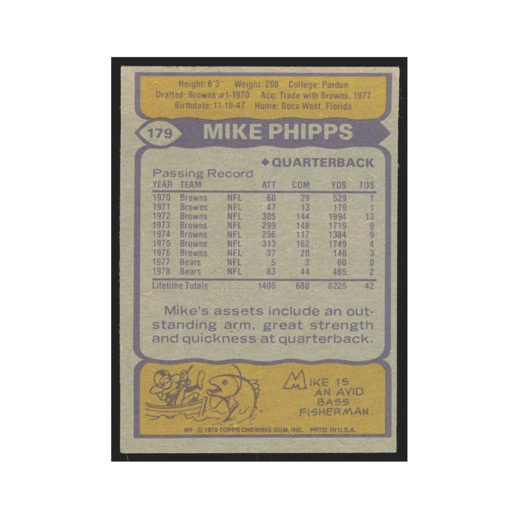 1979 Topps Mike Phipps Bears #179