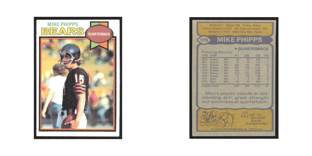 1979 Topps Mike Phipps Bears #179