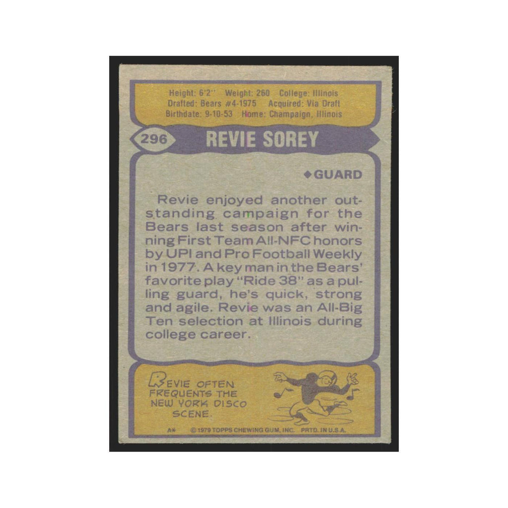 1979 Topps Revie Sorey Bears #296