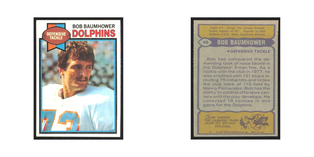 1979 Topps Bob Baumhower Dolphins #46