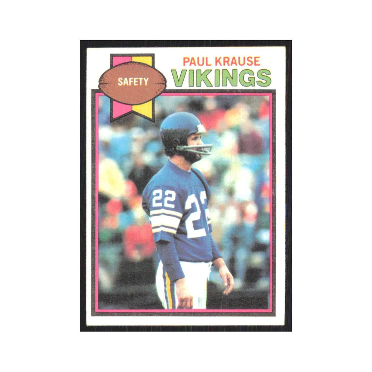 1979 Topps Paul Krause Vikings #489