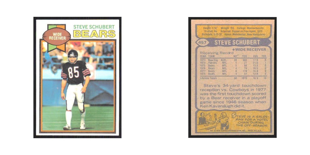 1979 Topps Steve Schubert Bears #457